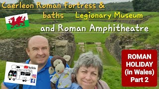 305 Caerleon Castle Roman Fortress and Baths Legionary Museum and Roman Amphitheatre Wales [upl. by Rai921]