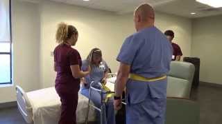 Physical Therapy Transfer Training  How To Transfer From Wheelchair To Bed [upl. by Shedd]