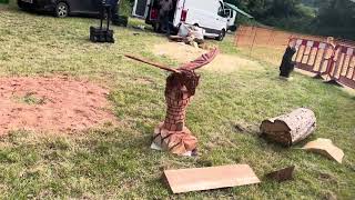 A fabulous range of wooden sculpture at Caerleon festival 2024 [upl. by Willamina]