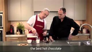 How to make a hot chocolate using an aerolatte milk frother [upl. by Naryk]