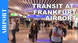 TRANSIT WALK AT FRANKFURT Airport FRA Terminal 1  Connection Flight Transfer Arriving amp Departing [upl. by Nnylecoj]